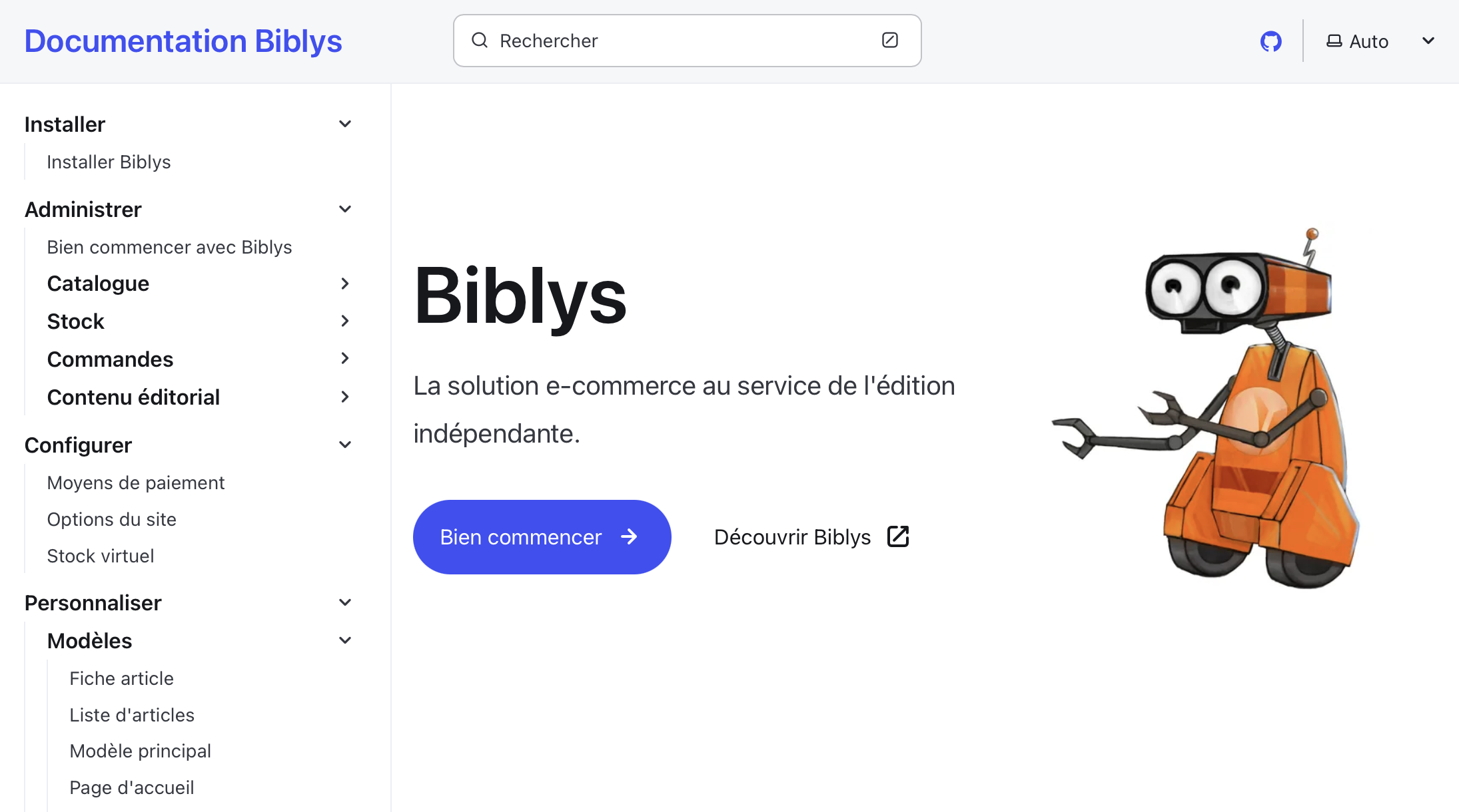 Le site de documentation Biblys
